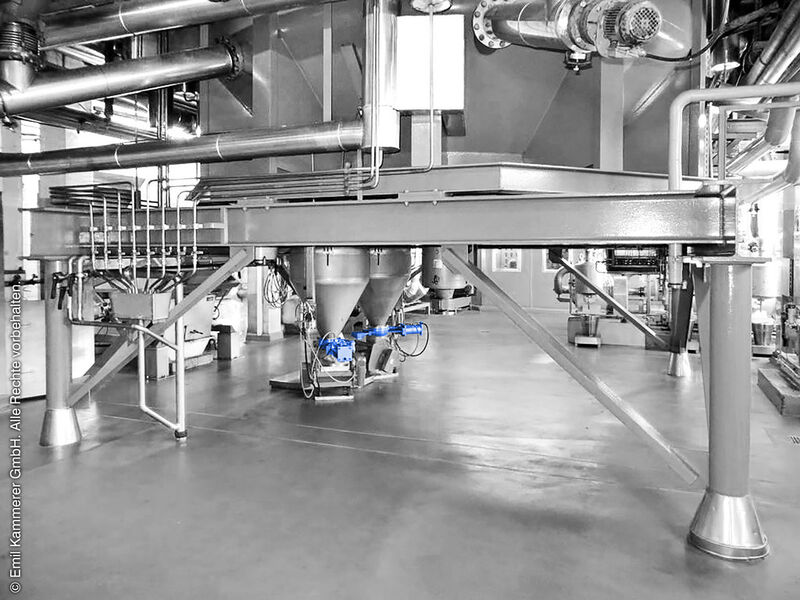 Discharging sluices ensure a safe discharging of products under vacuum. (Picture: Emil Kammerer)