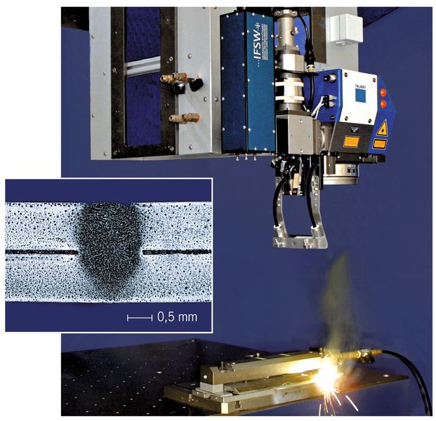 Die neu entwickelte Laserschweißregelung gleicht Schwankungen im Schweißprozess in Echtzeit aus. (Bild: Stahl-Innovations-Zentrum)