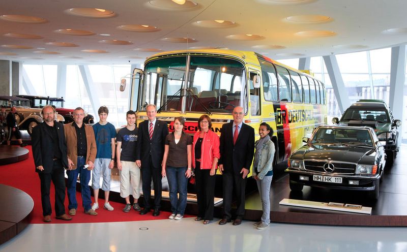 Das Mercedes-Benz-Museum bietet einen Überblick über die Automobilgeschichte von den Anfängen bis heute. (Daimler)