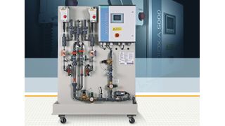 Die Chlordioxid-Bereitungsanlage Diox-A 5000 stellt je nach Ausführung bis zu 2500 oder 5000 g/h Chlordioxid her. (Bild: Siemens Industry Automation)