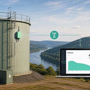 Dezentrale Infrastruktur: In ländlichen Regionen mit schwankender Netzabdeckung müssen Füllstandssensoren an Industrie-Tanks besonders robust und gleichzeitig energiesparend funken.(Bild:  Burger Engineering GmbH)