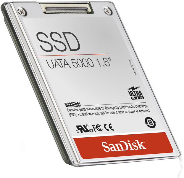 Die neue 32 Gigabyte Solid-State-Disk von San Disk. Quelle: San Disk. (Archiv: Vogel Business Media)