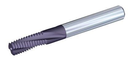 Gewindefräser, welcher in den Werkzeughalter gebracht wird. (pro-micron)