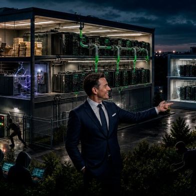 Redundanz kann ein Sicherheitsgefühl vermitteln, während ungeprüfte Infrastruktur und Notfallprozesse sowie physische und digitale Angriffsrisiken diesen Schein signifikant bedrohen. (Bild: Daniel Schrader / GPT-Image 2 / KI-generiert)