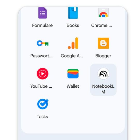 Der Recherche- und Schreibassistent Google NotebookLM hilft, eigene hochgeladene Quellen (PDFs, Dokumente, Webseiten, Videos) zusammenzufassen, zu analysieren und zu ordnen.(Bild:  Google)