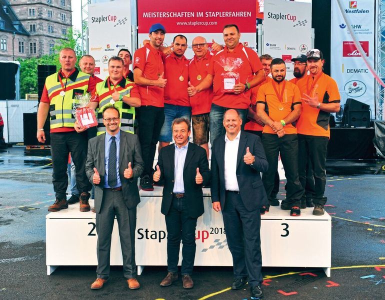 Im Finale der Team-Meisterschaften sicherten sich die Fahrer von SMP souverän den ersten Platz. Das Team von Petrovich aus Moskau belegte den zweiten Platz während die Mitarbeiter von Husqvarna Gardena Platz drei ergatterten. (© Klaus Voit / KION Group)