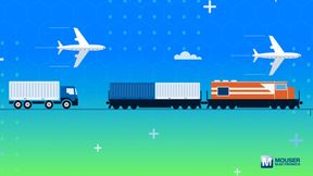 Industrien im Wandel: Die Luftfahrt, die Automobilbranche, die Bahntechnik oder der Gütersektor stehen auf dem Weg zu Nachhaltigkeit und mehr Autonomie vor etlichen Herausforderungen. (Bild: Mouser)