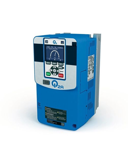 Der neue Frequenzumrichter Q2A von Omron steuert im offenen und geschlossenen Regelkreis die Drehzahl und das Drehmoment verschiedener Motortypen. (Omron)