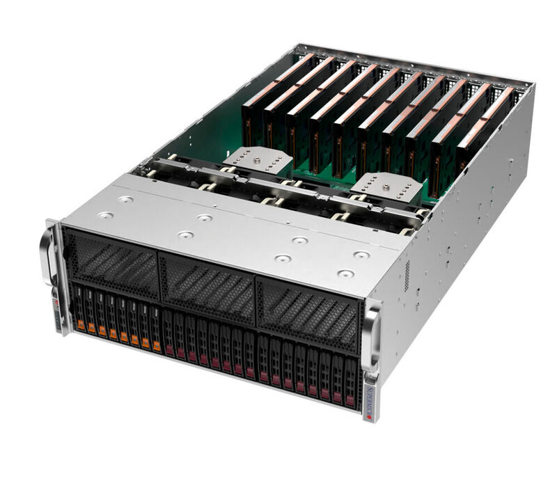 „SYS-420GP-TNR“ 4HE 10x GPU-Server vom Supermicro