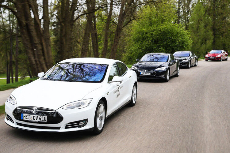 Knapp 1.500 Autos der Modellreihe Model S fahren nach Angaben des US-Herstellers derzeit auf deutschen Straßen. (Foto: Tesla)