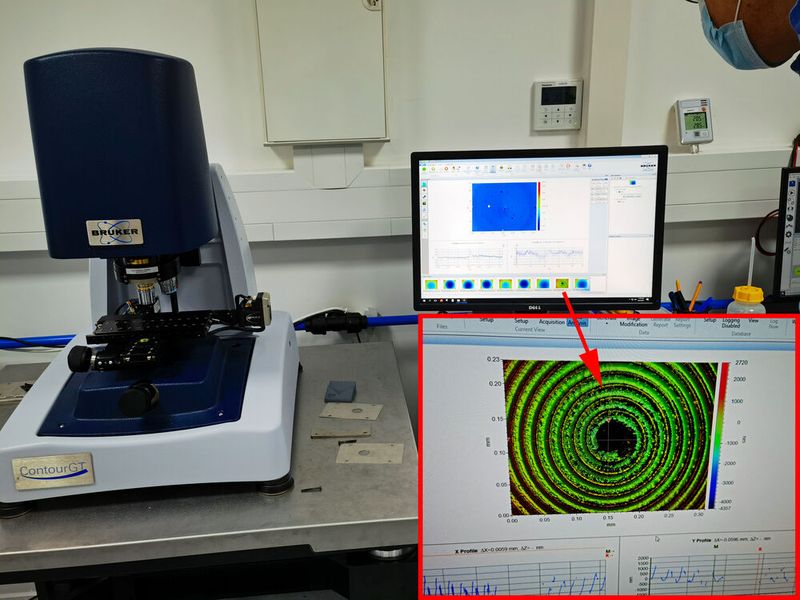Son-x verfügt über zahlreiche Systeme für die Qualitätskontrolle von Oberflächen wie dieses Interferometer. (Bild: Klaus Vollrath)