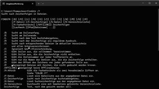 „findstr“ ermöglicht das Durchsuchen von Textdateien in der Befehlszeile.  (Bild: Thomas Joos)