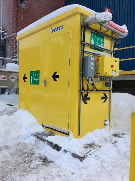 Intertec's new emergency safety showers will operate in plants located in the most extreme environments. (Intertec)