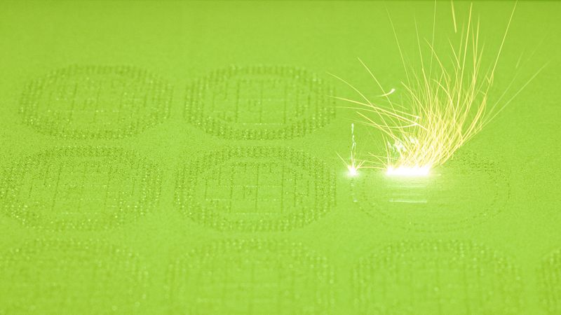 Lasershow mit Präzisionsauftrag: Was spektakulär aussieht, ist Teil eines hochpräzisen Fertigungsprozesses. Beim metallischen 3D-Druck entscheidet dabei nicht nur der Laser, sondern auch die Atmosphäre, die ihn umgibt.(Bild:  Swiss M4M Center)