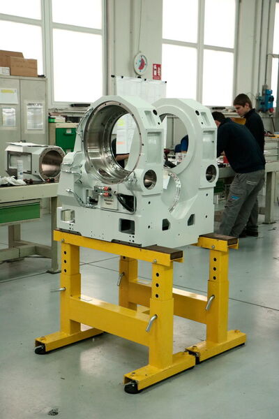 Besichtung der Fertigung und Montage bei MCM in Vigolzone. (Sonnenberg)