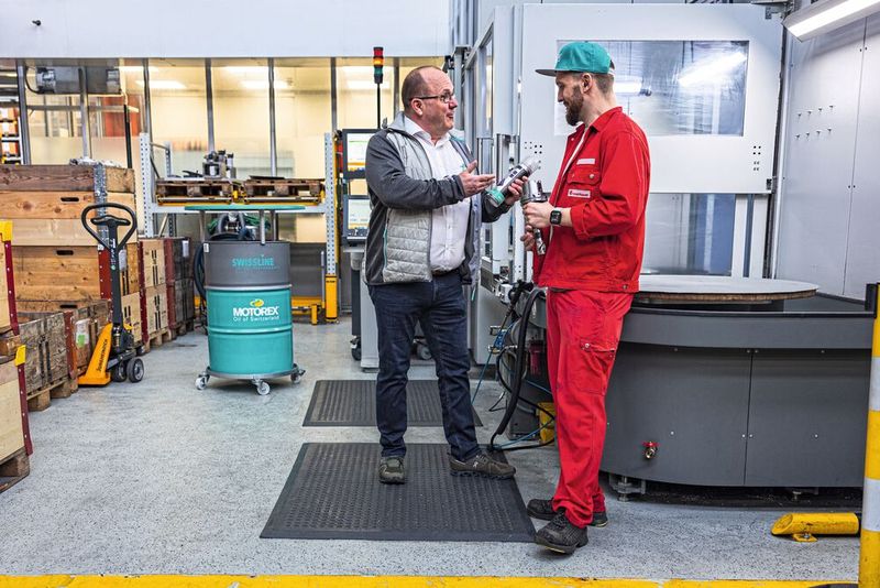 Les experts de Motorex ont rapidement résolu le problème. (Source : Christian Huber Fotografie)