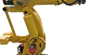 Bild 1: Industrieroboter als werkzeugführende Einheit für das inkrementelle Blechumformen. (IWF, TU Berlin)