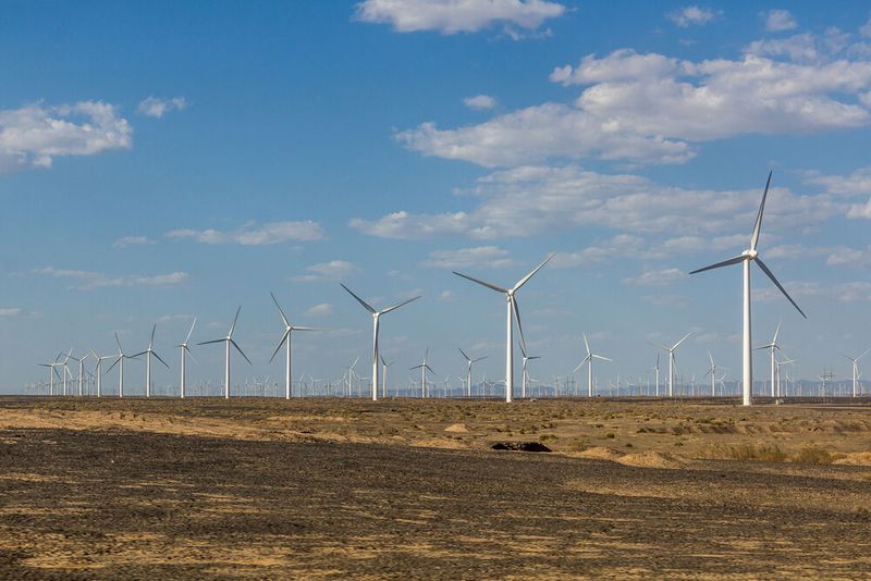 The world's largest wind farm is the Gansu Wind Farm located in China.  (Source: Matyas Rehak - stock.adobe.com)