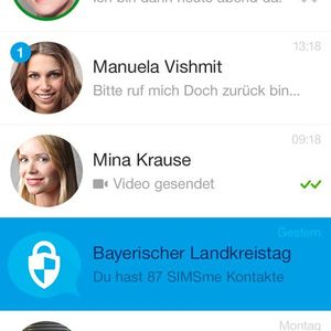 So sieht der Messenger beim Bayerischen Landtag aus