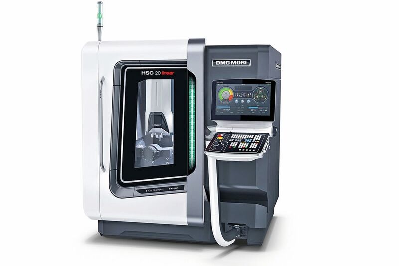With spindle speeds of up to 60,000 rpm, the HSC 20 linear achieves the best surface quality and reduces rework to a minimum. (DMG Mori)