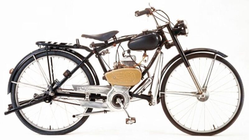 1952 brachte Suzuki mit dem „Power Free“ sein erste motorisierte Zweirad auf den Markt – mit 36 Kubikzentimetern und 1 PS. (Suzuki)