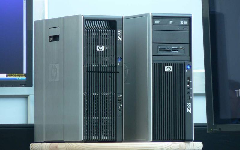 Die Workstation-Modelle Z400 (rechts) und Z600 der neuen Z-Serie. Bild: Michel (Archiv: Vogel Business Media)