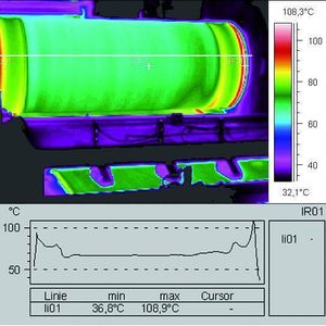 Bild 2: Thermografie ermöglicht die Visualisierung von Fehlerquellen, die für das menschliche Auge unsichtbar sind. Das spart Instandhaltungs- und Energiekosten und sorgt für eine hohe Betriebssicherheit.