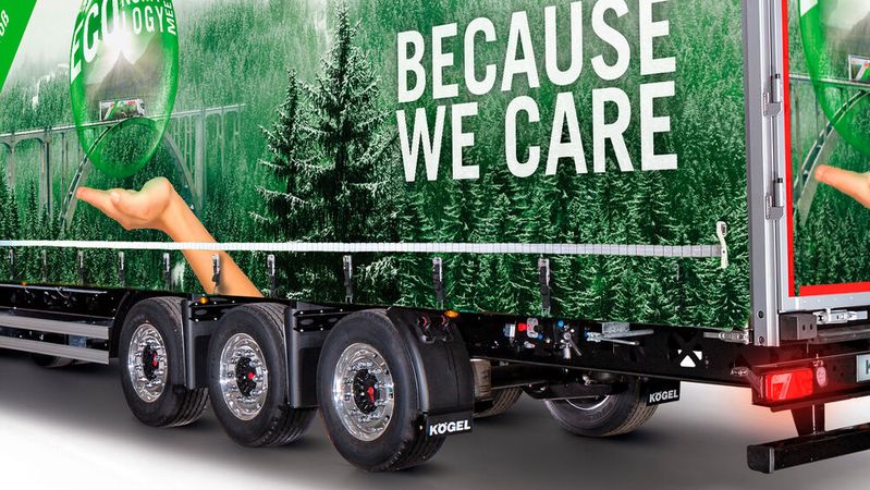 Trailer mit moderner Technik wie der Kögel-Trailer mit Novum-Achse sollen den Energieverbrauch senken und werden in der Anschaffung derzeit gefördert.
