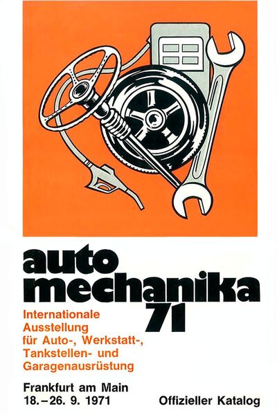 Die erste Automechanika findet 1971 statt, initiiert unter anderem vom damaligen »kfz-betrieb«-Chefredakteur Joachim Lattke. (Bild: Messe Frankfurt)