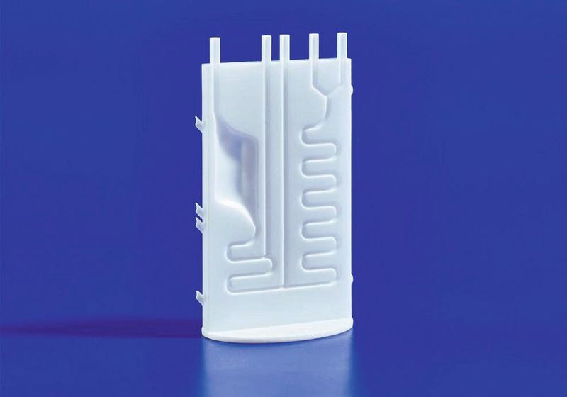 Der Fluidreaktor wurde von Steinbach mit Aluminiumoxid 3D-gedruckt. (Steinbach AG)
