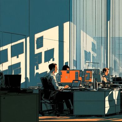 Im Arbeitsalltag genutzte Anwendungen sind nicht immer auf den ersten Blick Teil der offiziellen Tool-Landschaft. Laut Deel haben 32 Prozent der Befragten schon einmal ein nicht freigegebenes Tool bei der Arbeit verwendet. (Bild: Midjourney / KI-generiert)
