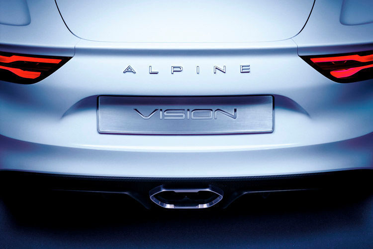 Mit der Studie „Alpine Vision“ zeigt Renault auf dem Genfer Salon einen seriennahen Ausblick auf das erste Modell der Sportwagen-Marke. (Foto: Renault)