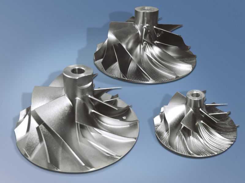 Aluminium-Verdichterräder, chemisch vernickelt nach dem Durnicoat-Verfahren. (Bild: AHC Oberflächentechnik)