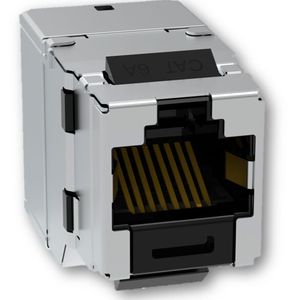 Kurz und gut: Durch die extrem kurze Bauform mit nur 30 mm lassen sich die neuen RJ45-Keystone-Module von Panduit flexibel in jeder Keystone-Aufnahme integrieren. (Bild: Panduit)