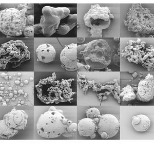 Beispiele für unterschiedliche PGSS-Partikel und Partikel-Systeme.