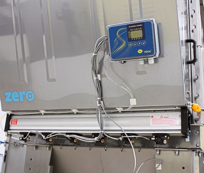 Polygonale Entstaubungsfilter Wamair mit Filtersteuerung Filcontrol Connect (Bild: Wam)