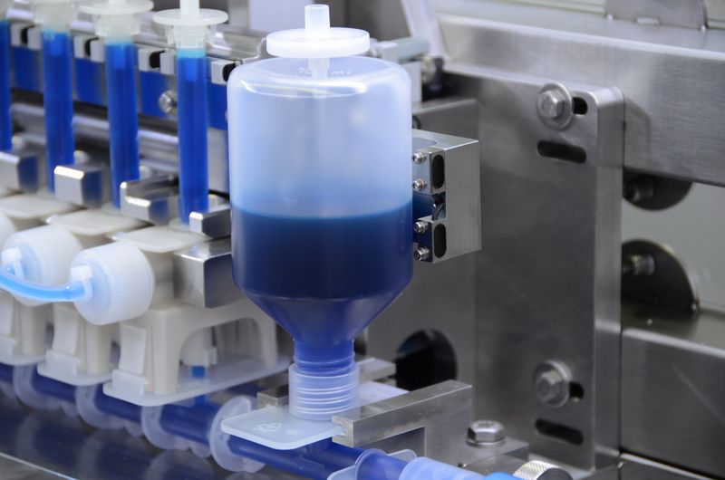 Winzige Micromote-Einweg-Lichtschranken überwachen den minimalen und maximalen Füllstand im Niveauausgleichsbehälter der Dosiermodule. (Bild: Brand)