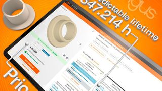 Für die Lebensdauerberechnung muss der Nutzer die Gleitfläche seines Teils per Mausklick auswählen und ein paar Anwendungsparameter eingeben. Daraufhin ermittelt der 3D-Druck-Service automatisch eine Lebensdauerabschätzung. (Bild: Igus)