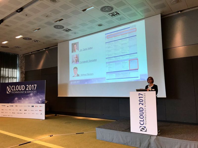 Auftakt für der CLOUD Technology & Services Conference in Frankfurt am Main. Daniela Schilling, Leiterin der Vogel IT-Akademie eröffnet die Veranstaltung. (Vogel IT-Akademie)