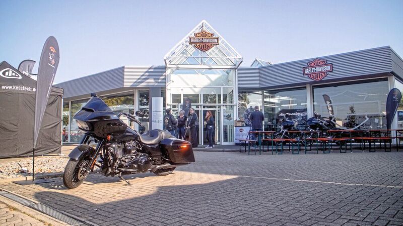 Seit 2018 ist Graf Hardenberg auch Motorradhändler. In Bruchsal verkauft die Gruppe Modelle von Harley-Davidson. (Dan/Lin)