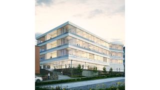 Eine Vision des neuen Laborgebäudes am Leibniz-Institut für Naturstoff-Forschung und Infektionsbiologie in Jena (Leibniz-HKI)