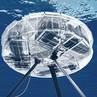 Der Ceto-Wellenenergiekonverter ist ein schwimmendes Kraftwerk. Mehrere davon sollen am Meeresboden vor der spanischen Küste verankert werden.  (Bild: Lloyd's Register)