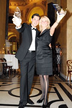 Sabine Fremerey und Marcel Seyer, Gewinner des Junior Award 2010, freuten sich riesig über ihre Siege. (Archiv: Vogel Business Media)