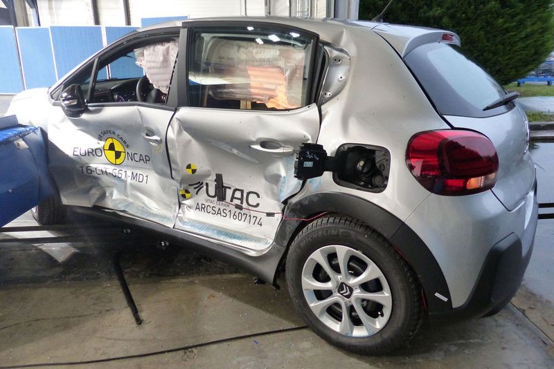 Die Leistung des Citroën C3 reichte für vier Sterne. (Euro-NCAP)