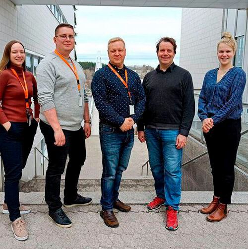 The project team from Weeefiner and Sensmet. 
