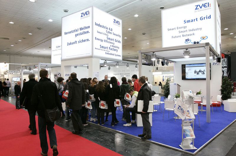 ZVEI-Hauptstand auf der Hannover-Messe 2013. (Bild: ZVEI)