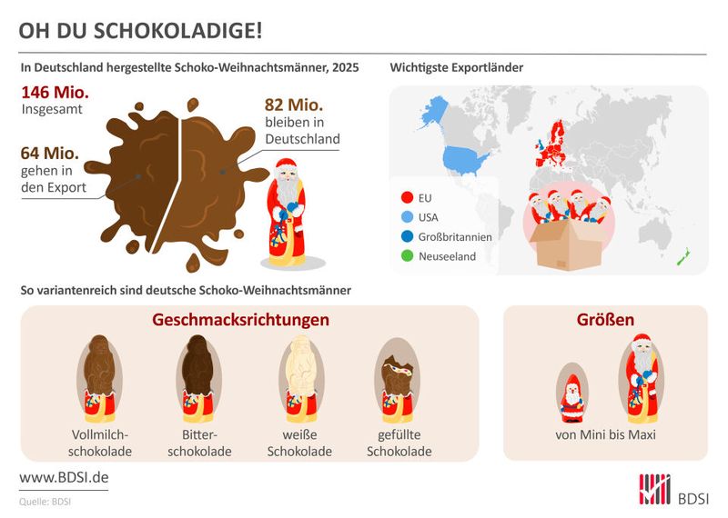 Die welt der Schoko-Weihnachtsmänner (Bild: BDSI)