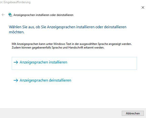 Sprachpakete können nach der Installation integriert werden. (Joos / Microsoft)