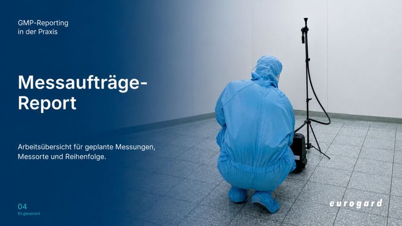 Der Messaufträge-Report beantwortet die Leitfrage: Welche Messungen sind für den Messtechniker zu bearbeiten? (Bild: Eurogard / KI-generiert)