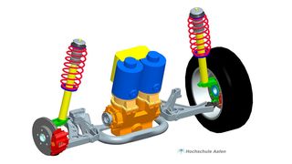 Auf der Hannover Messe 2016 zeigt Groschopp den Prototyp eines kompletten Antriebsmodul für die Vorder- und/oder Hinterachse. (Groschopp)